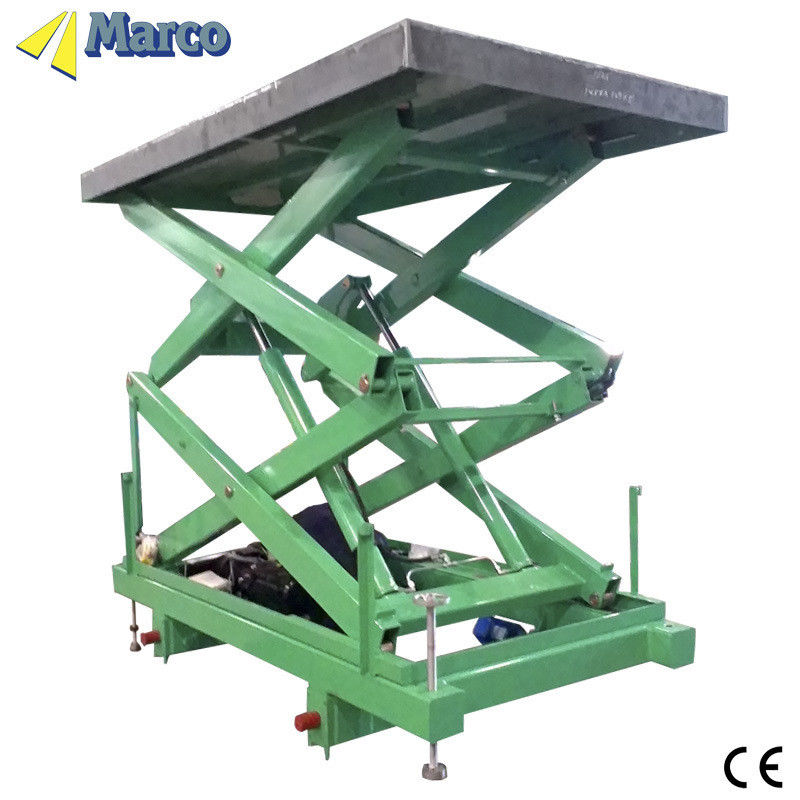 Tùy chỉnh 2,5-4 tấn Marco High Scissor Lift Table với các bộ chuyển động cố định được phê duyệt CE