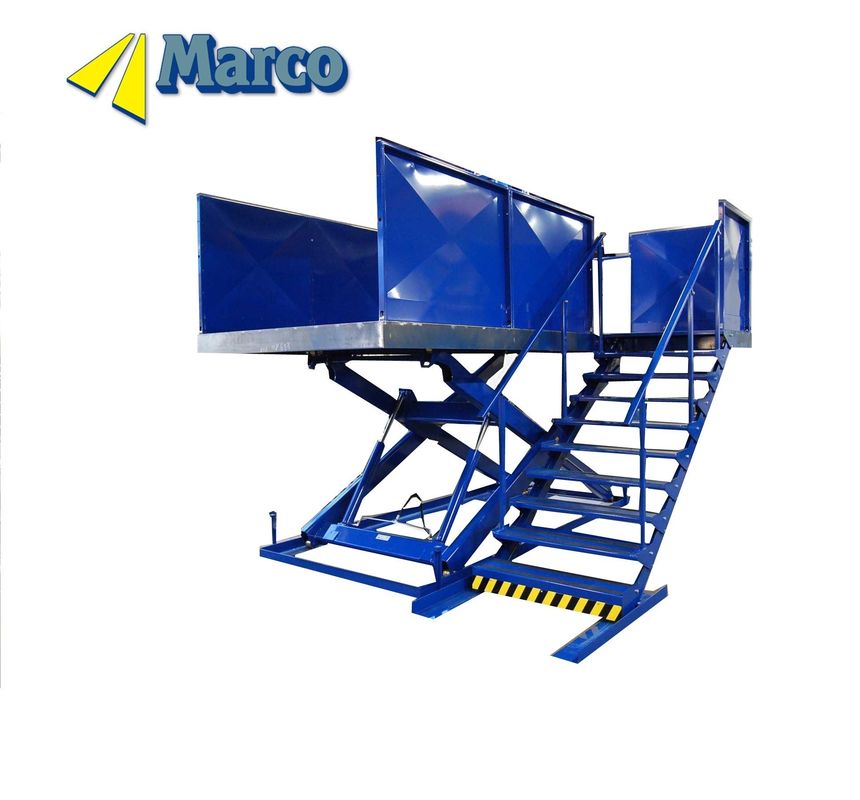 Cơ chế nâng kéo Nền tảng làm việc thủy lực với dung lượng 1000kg và cầu thang gắn