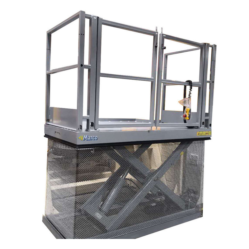 M1-010125-D2 Ce Hydraulic Mini Scissor Lift với Handrail Running Mode Đứng yên