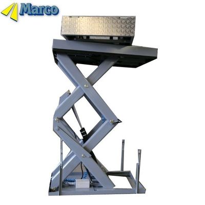 Máy quay chạy bằng thủy lực trên bàn nâng kéo thủy lực cho xưởng sơn